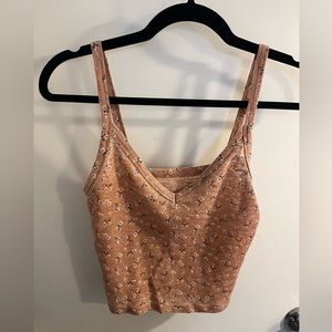 American Eagle flower crop top.